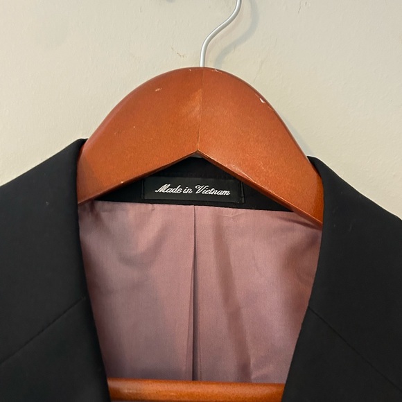 Billy London Black Sport Coat Blazer Suit Jacket 38S - Picture 2 of 8